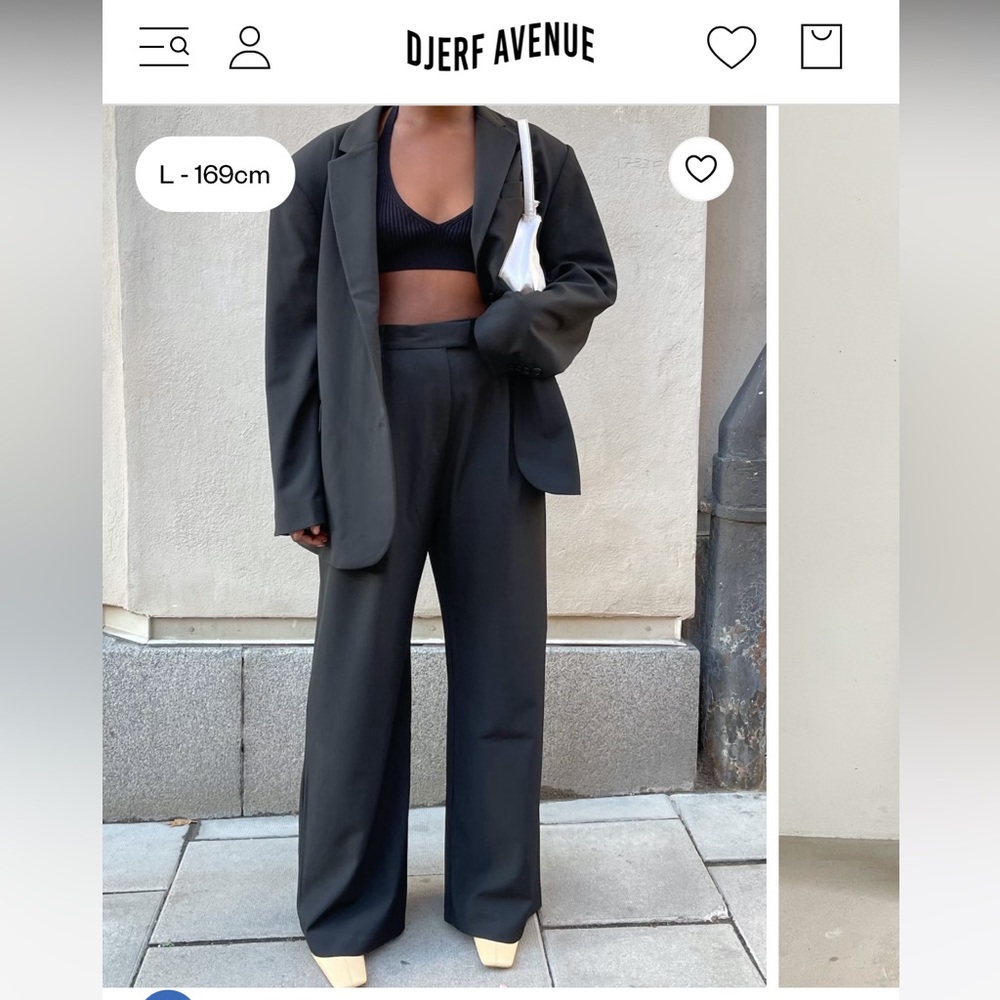 Djerf Avenue favorite pants in black, size L! (Hemmed for 5’4 and below)